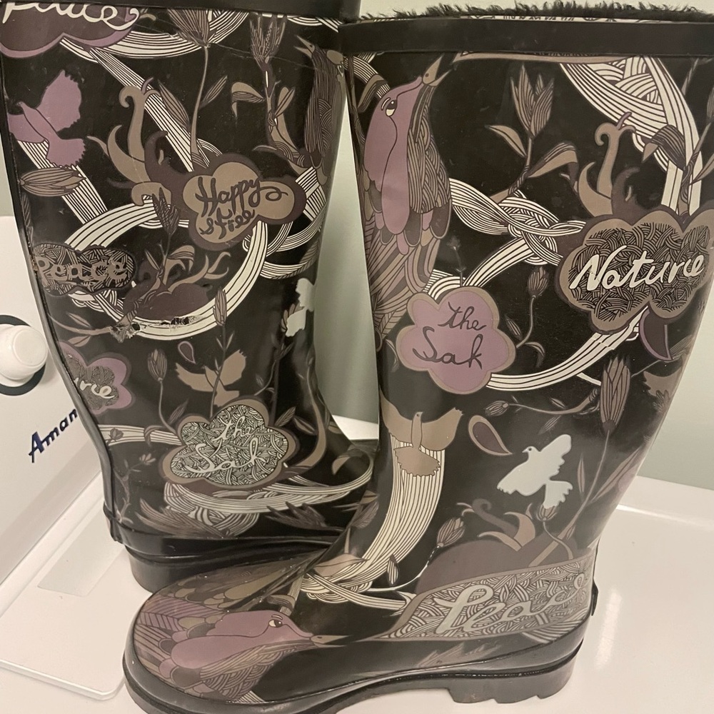 PEACE Rain Boots